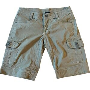 KÜHL Women’s Size 4 Outdoor Cargo Shorts Tan Trail Utility Hiking Adventure Wear